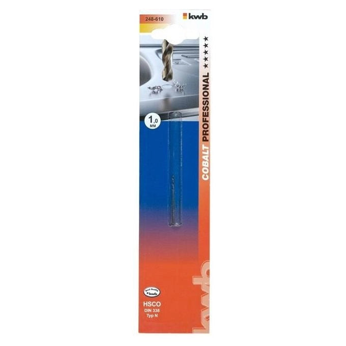 KWB 248-710 Punta per Trapano Elicoidale HSS-Co M35 DIN 338 11 mm 135° Attacco Cilindrico colore Bronzo