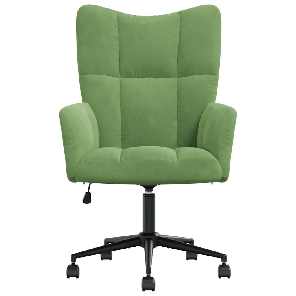 Poltrona | Sedia Relax Verde Chiaro in Velluto