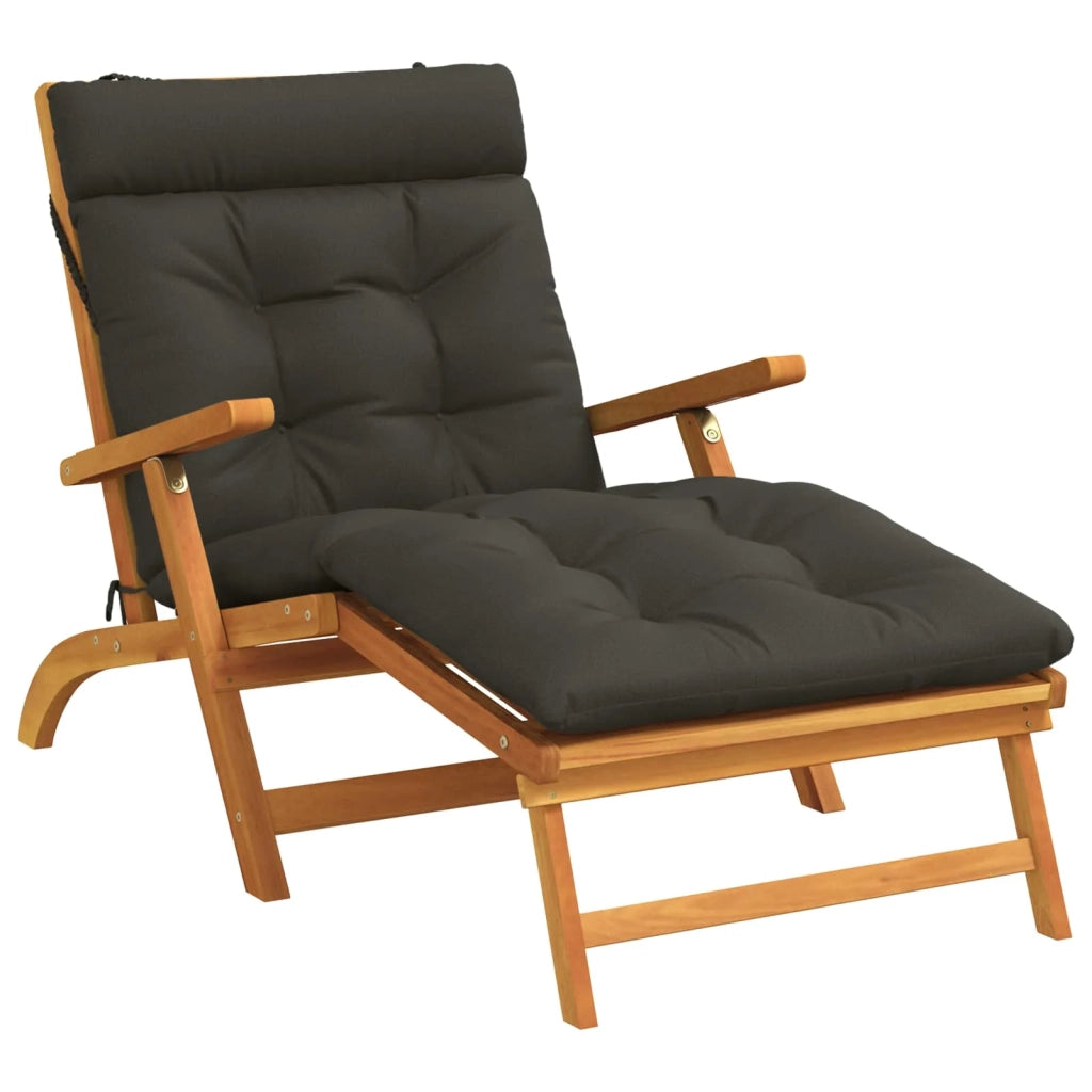 Cuscino per Lettino VIANEN 100% Poliestere Antracite 953935