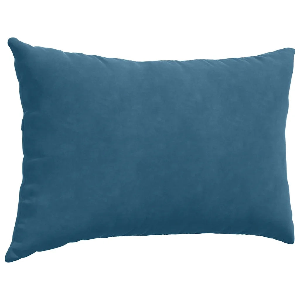Cuscini da Divano 2 pz-Set di 2 Cuscini per Sofa Blu 60 x 40 cm Tessuto in Cords 854686