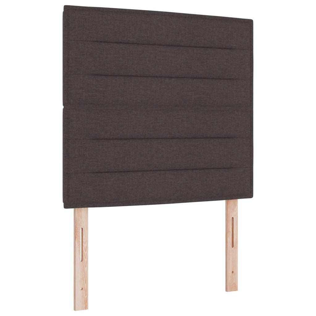Letto box spring con materasso Marrone Scuro 100 x 200 cm 3455276
