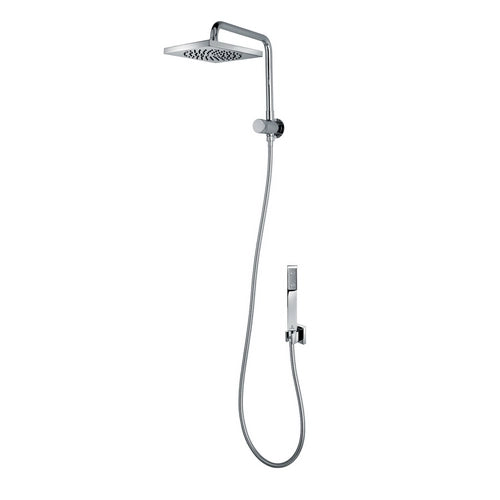 KIT BRACCIO DOCCIA CON SOFFIONE E DOCCETTA CUBE RENOVATION- Cromo- BOSSI- pezzi 1