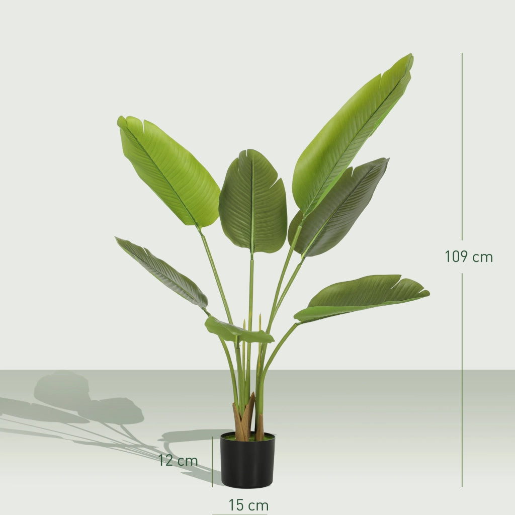 Pianta Artificiale Ave del Paraiso ¨C Minimal ¨C Verde 109 cm