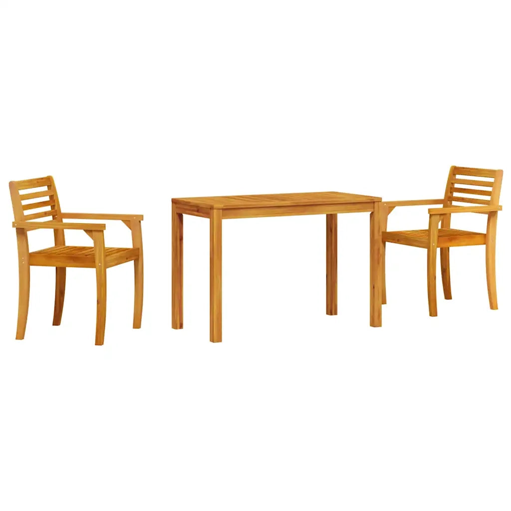 Set da Pranzo per Giardino 3 pcs Marrone 3375662