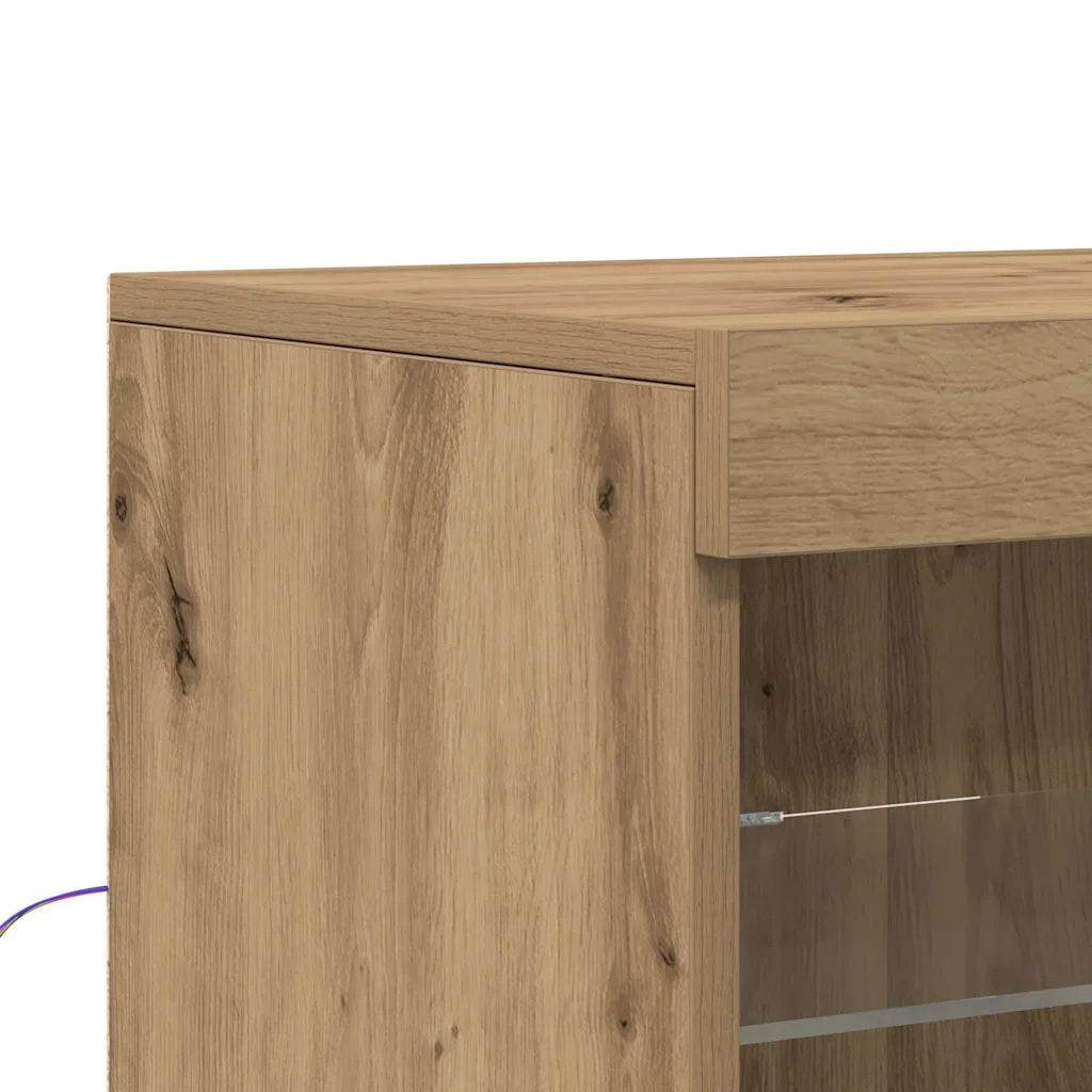 Madia LED Rovere artigianale 41 x 37 x 100 cm Legno multistrato 863040