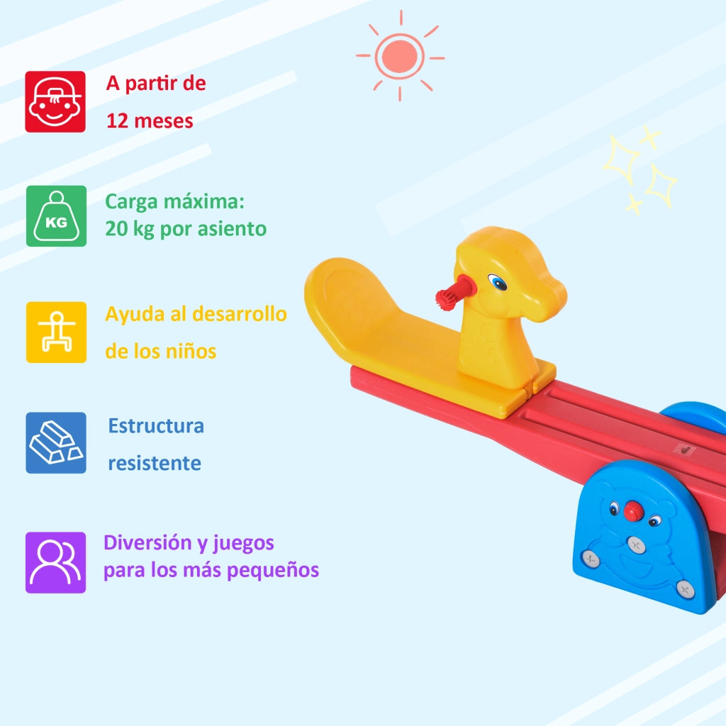 Altalena per bambini a dondolo ¨C Minimal ¨C 150x32x60 cm multicolore