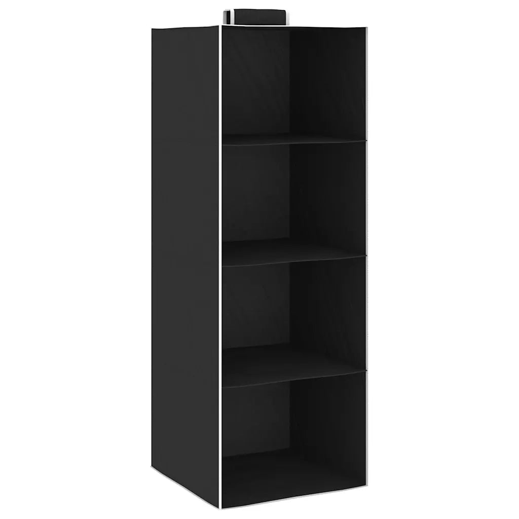 Organizer per Armadio da Appendere con 4 Ripiani 2 pz Tessuto 288323
