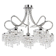 Lampadario glamour DIANA cristallo 5 luci E14 Alfa