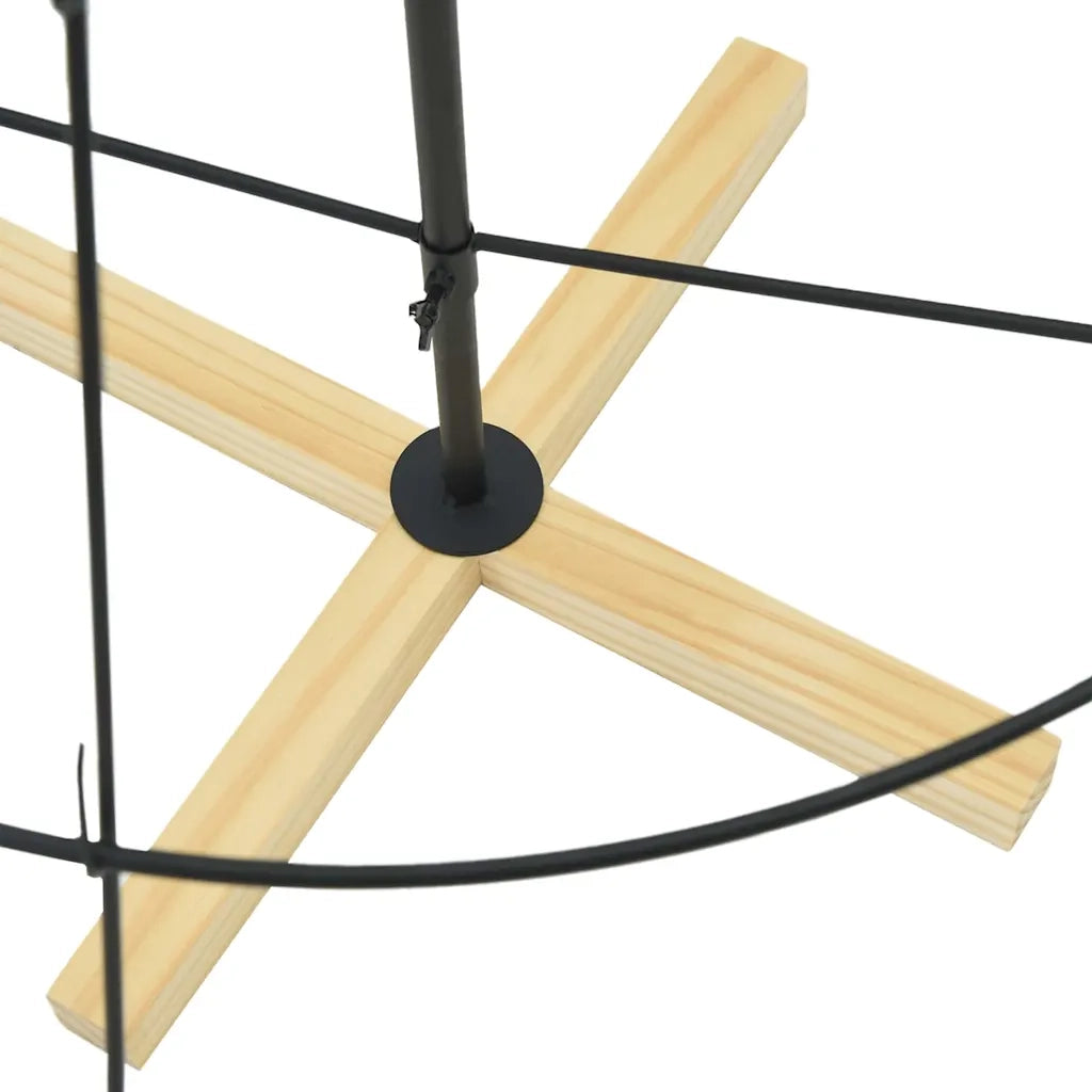 Albero a Cono di Natale con supporto Nero 154 cm Acciaio 42019160