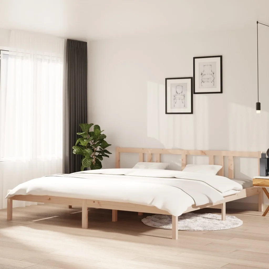 Giroletto senza Materasso in Legno Massello 200x200 cm 814904