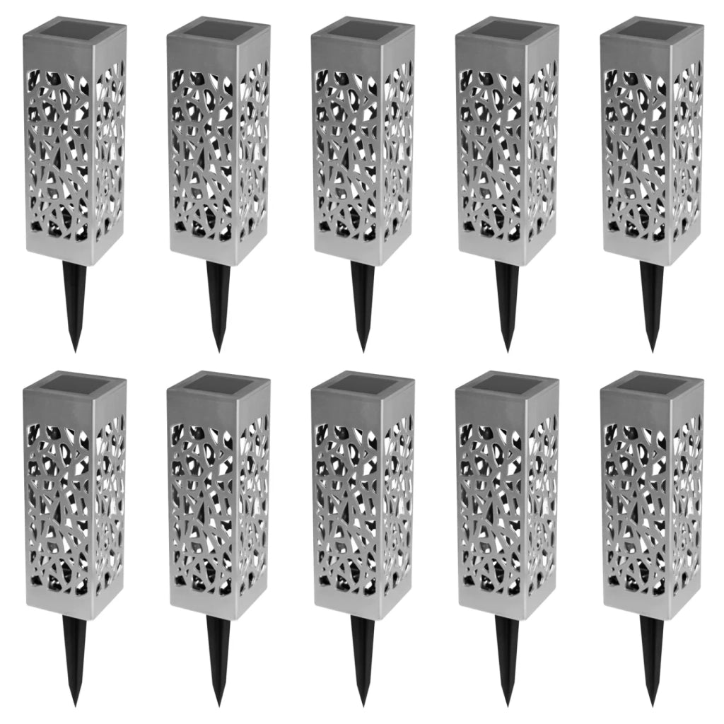 IDMarket - Set di 10 lampade solari da esterno MOLLY