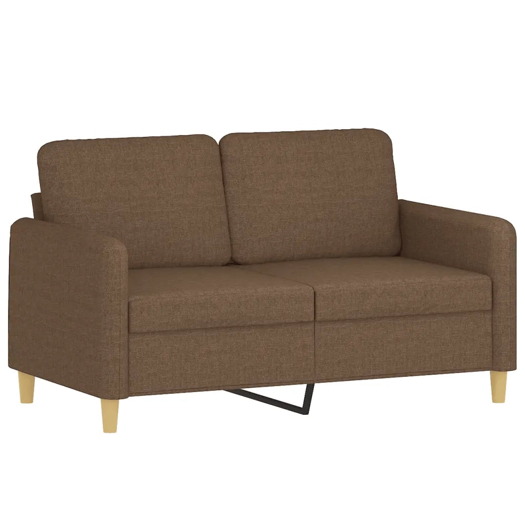 Set di Divani 3 pz con Cuscini Marrone in Tessuto 3202145