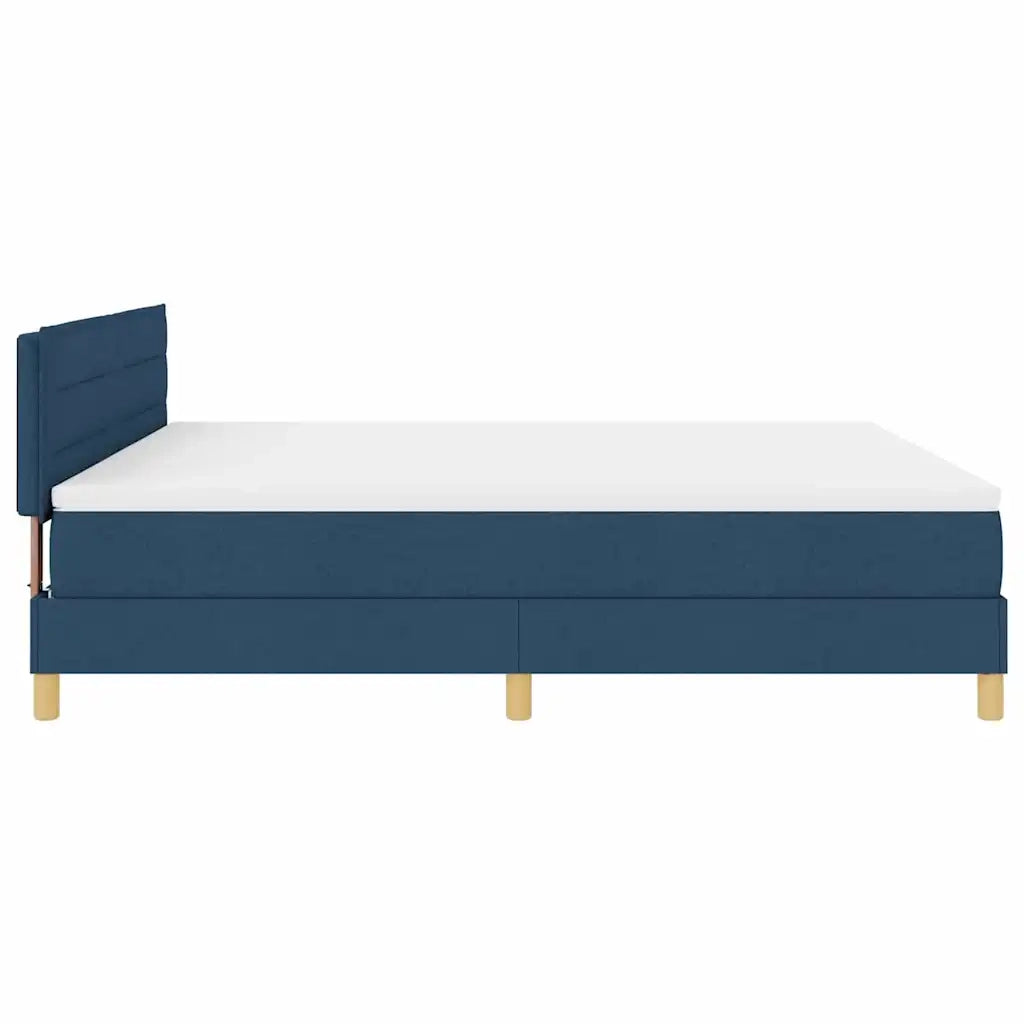 Letto a molle con cuscino con testiera Blu 180 x 200 cm Tessuto 3338866