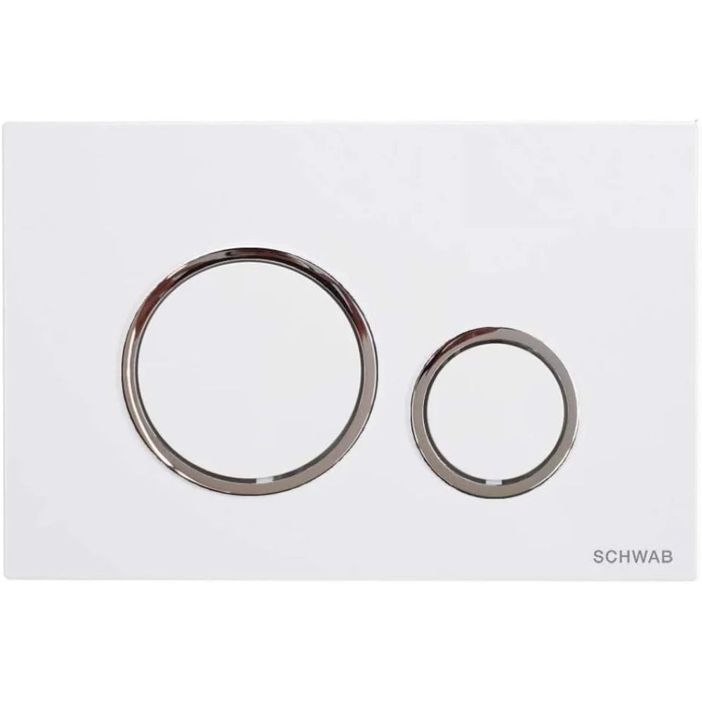 Vela duo bianco con anello cromo fluidmaster p47-0201-0250