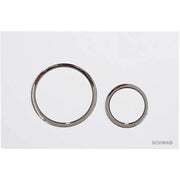 Vela duo bianco con anello cromo fluidmaster p47-0201-0250