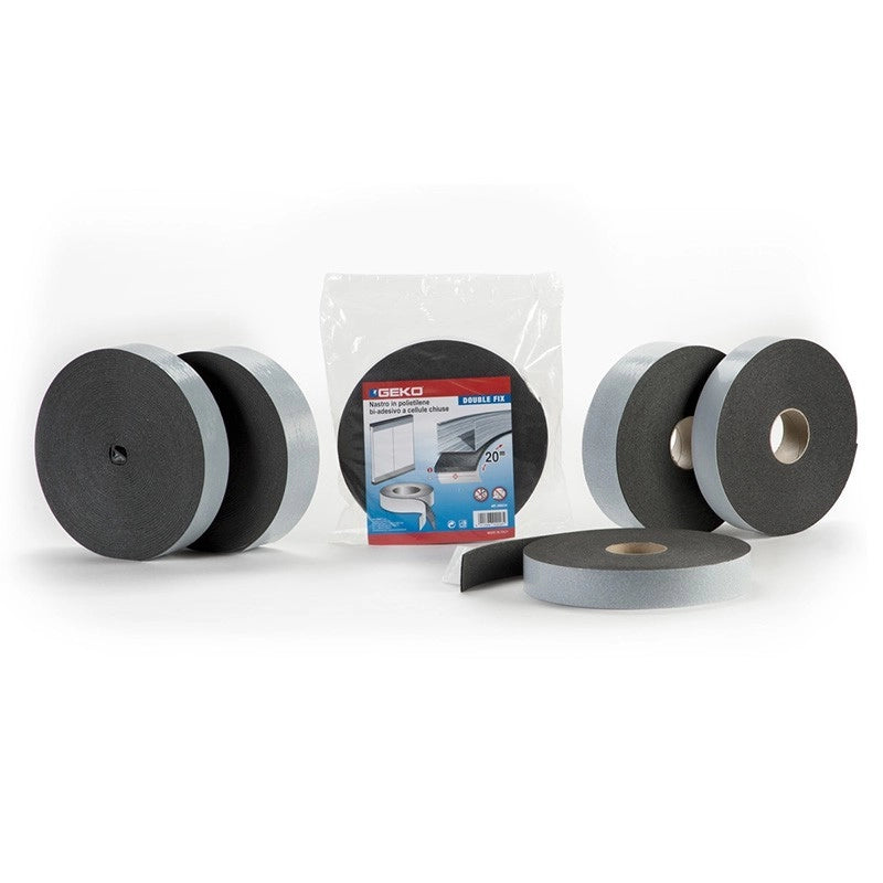 Nastro biadesivo schiuma per cartongesso 50 mm x 20 m antracite