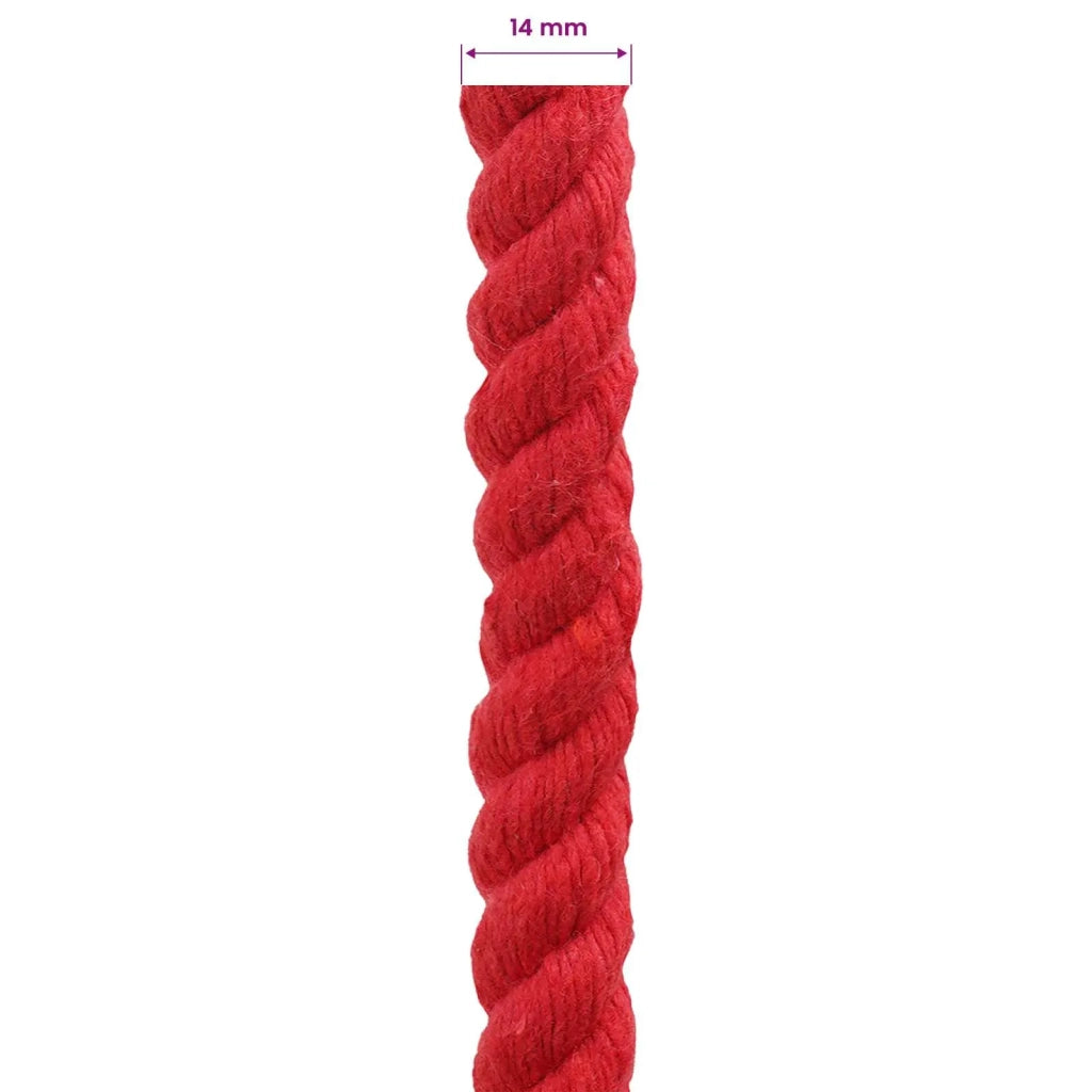 Corda | Fune Rosso 1,4 x 1,4 x 2500 cm Cotone