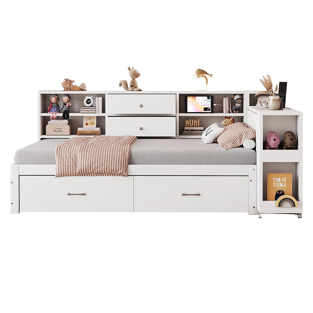 Divano letto - Xylo - 90x200 cm legno con scrivania