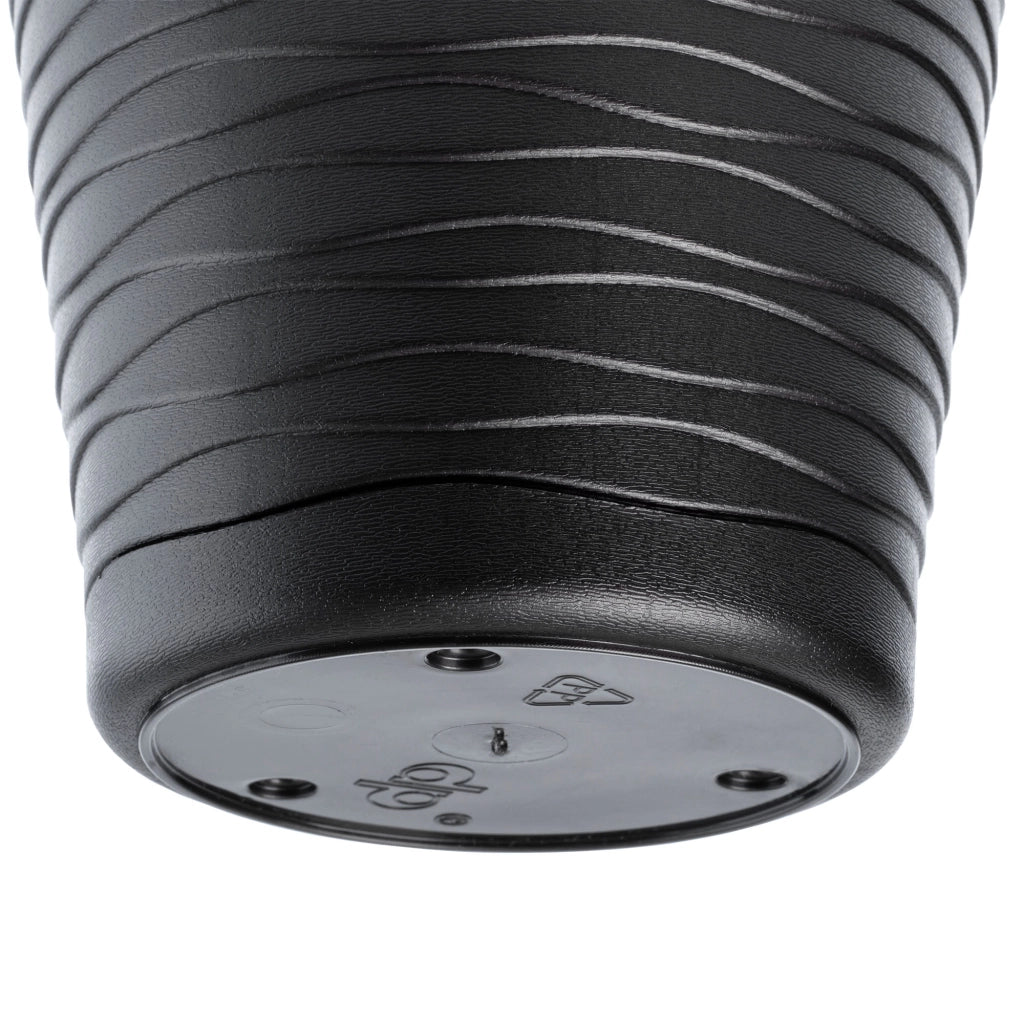Vaso da fiori KADAX da 30 cm, con coperchio in plastica e supporto.