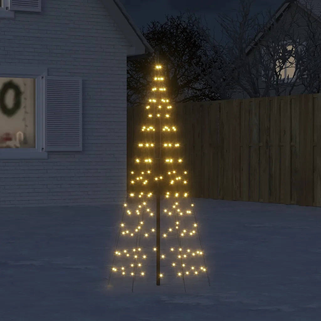 Albero di Natale a LED 200 LED Bianco Caldo 180 cm 358108