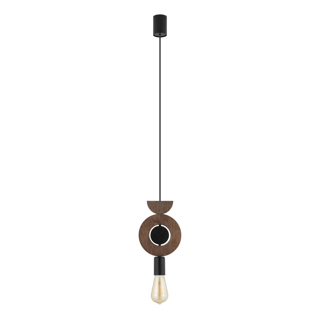 Lampada a sospensione legno scuro E27 Nowodvorski 11176