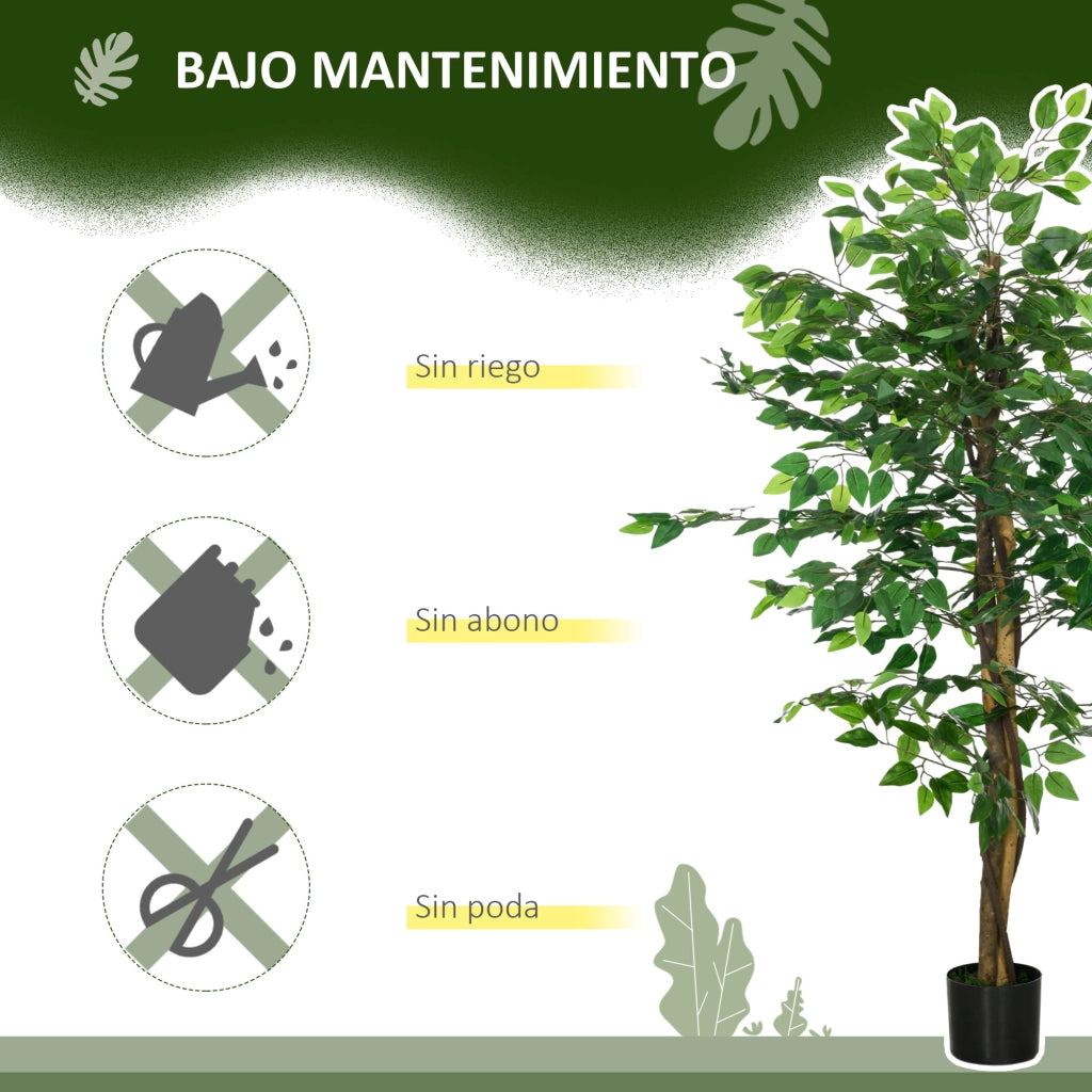 Pianta Artificiale Ficus ¨C Minimal ¨C Verde 150 cm