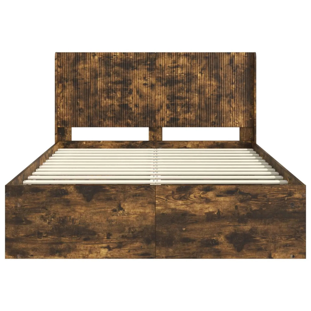 Letto da camera | Struttura del letto con stoccaggio e testata 3 pcs