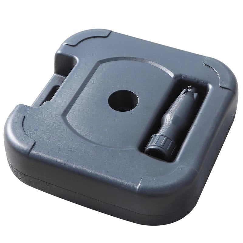 BASE PER OMBRELLONE RIEMPIBILE CON ACQUA E SABBIA 46X45X26 CM NERO