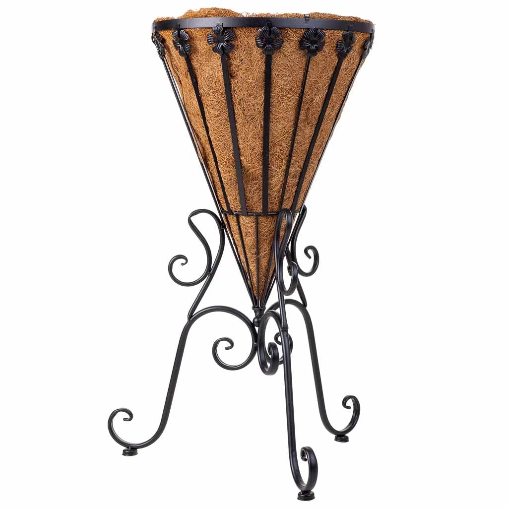 Portavaso nero, 42x37x61h cm