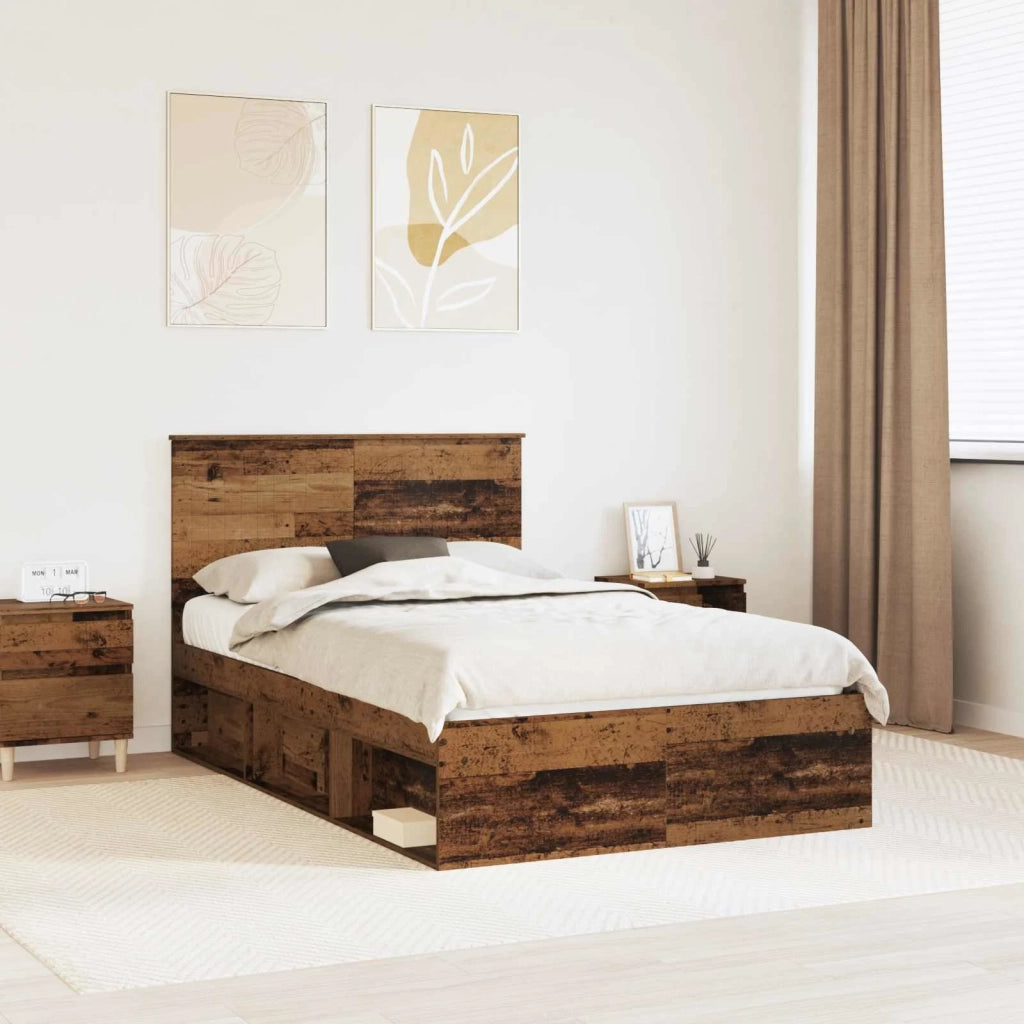 Struttura del letto Legno vecchio 120 x 190 cm Pino massello 3411044