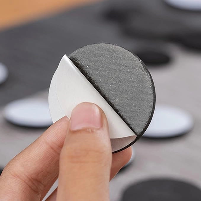 FELTRINI TONDI Ø 16 mm - Bianco - Blister 15 pezzi