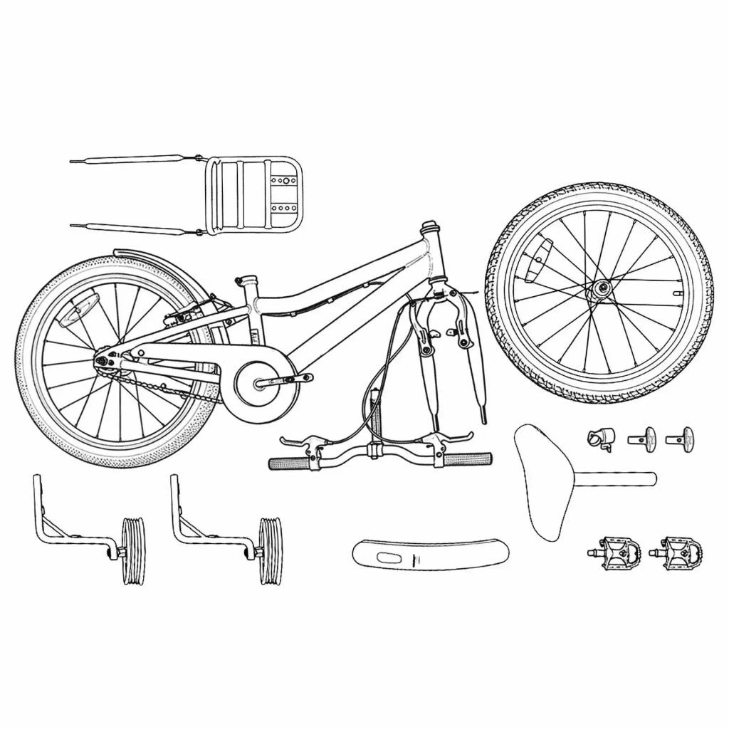 Bicicletta per Bambini 12 Pollici per bambini di 2-4 anni 42009414