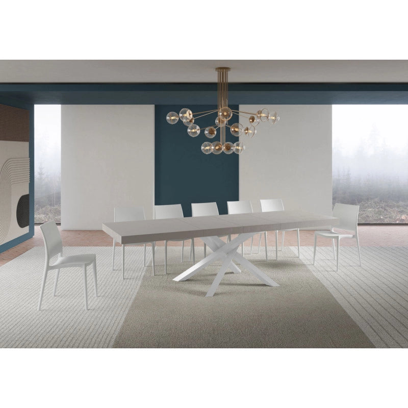 Tavolo allungabile 200/304x90 cm Volantis Premium telaio Bianche - Cashmere