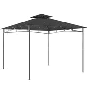 Gazebo 3x3m ¨C zephmum ¨C Grigio Scuro Doppio Tetto