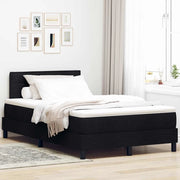 Letto a molle con materasso con led Nero 120 x 190 cm Tessuto 3342116