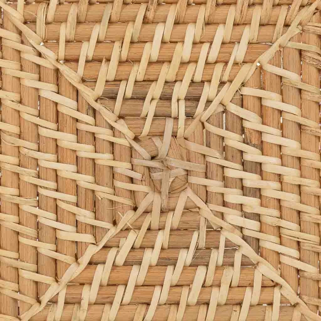 Sottopentola in rattan marrone 32x32x1
