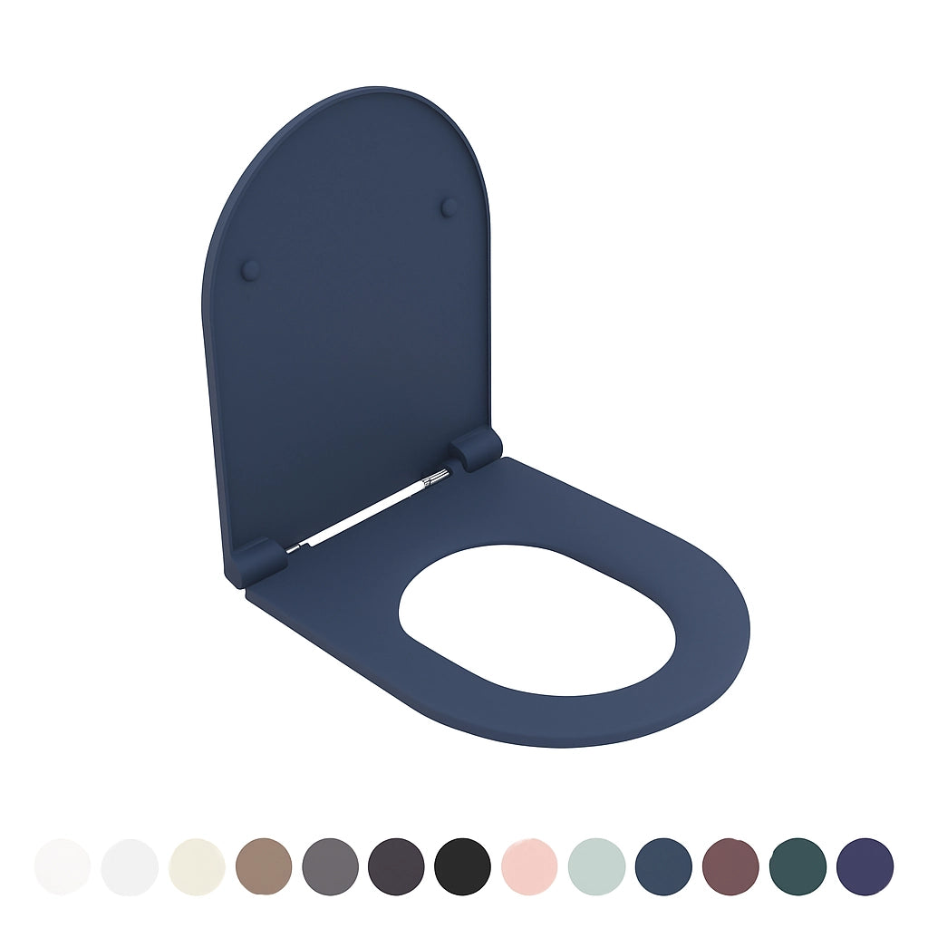 SEDILE WC SOFT CLOSE INFINITY PER SOSPESO  Blu Opaco coprivaso copriwater NYMO