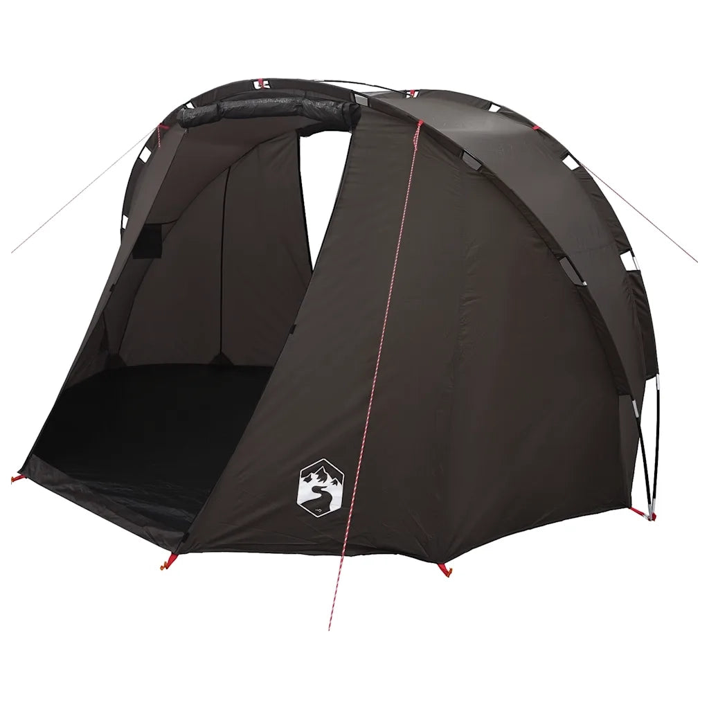 Tenda da Pesca per 5 Persone Marrone Impermeabile