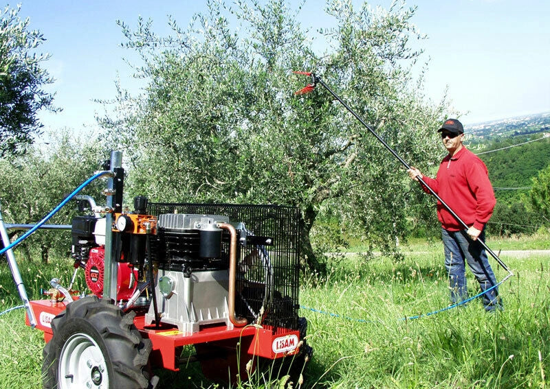Abbacchiatore pneumatico Lisam V8 TITANIUM 2000 bpm per la raccolta delle olive