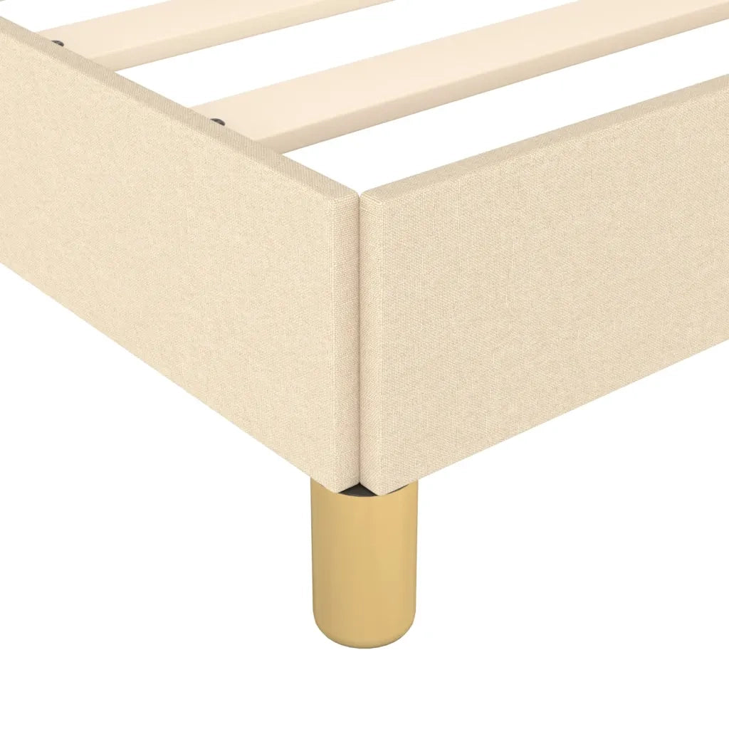 Giroletto con Testiera Crema 90x190 cm in Tessuto 3125346