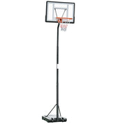 EasyComfort Canestro Basket per Adulti con Altezza Regolabile 302-352cm, Struttura in Acciaio, PE e PVC, Nero