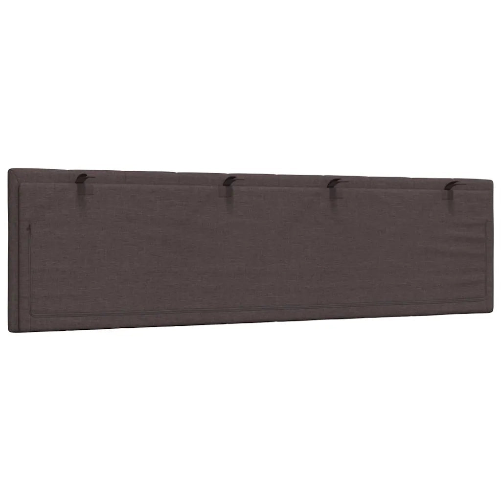 Cuscino Testiera Hanko Marrone Scuro 180 cm in Tessuto 4019180