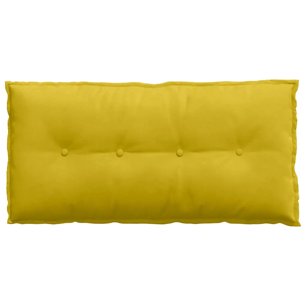 Cuscino per Schiena | Cuscino dorsale Giallo 100 x 50 cm Tessuto in Cords