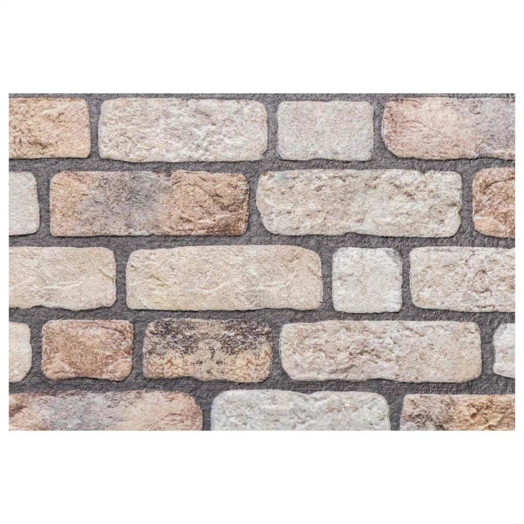 Pannelli da parete 10 pz 100 x 50 cm Marrone Chiaro Schiuma EPS 42046102