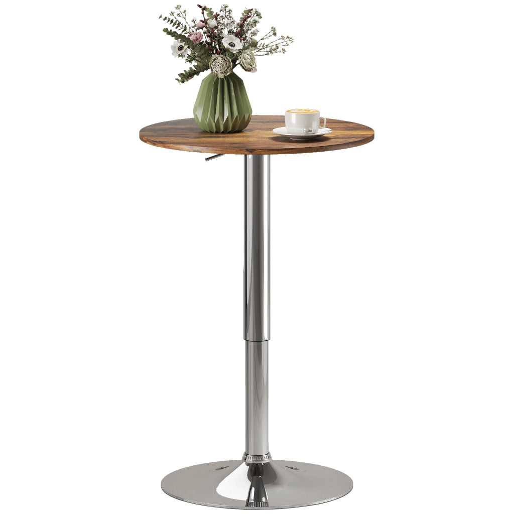 Tavolo da bar regolabile ¨C Minimal ¨C marrone 67-93 cm