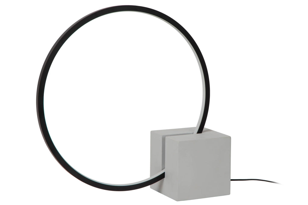 Lampada da tavolo LED anello nera CIRKELIS Lucide