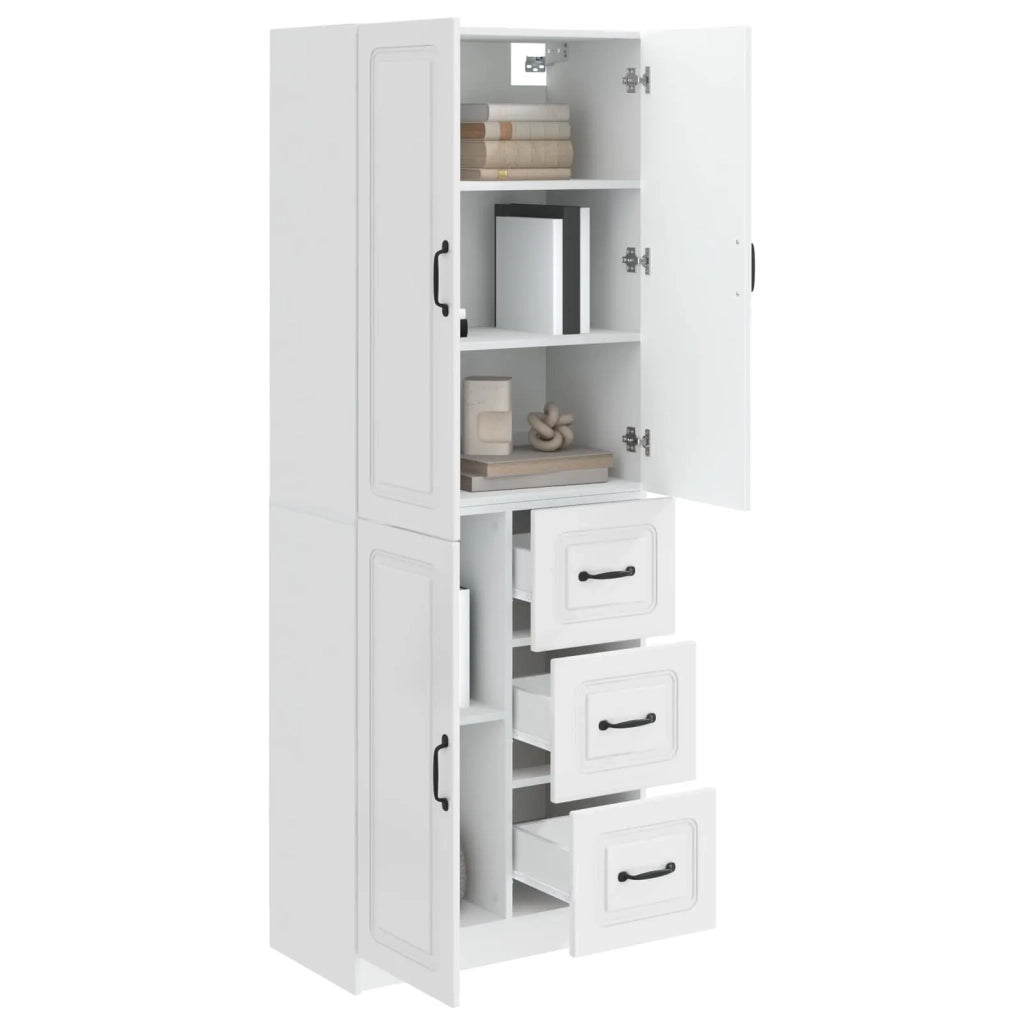 Set di armadi 2 pz Bianco Lucido Legno ingegnerizzato 3416983