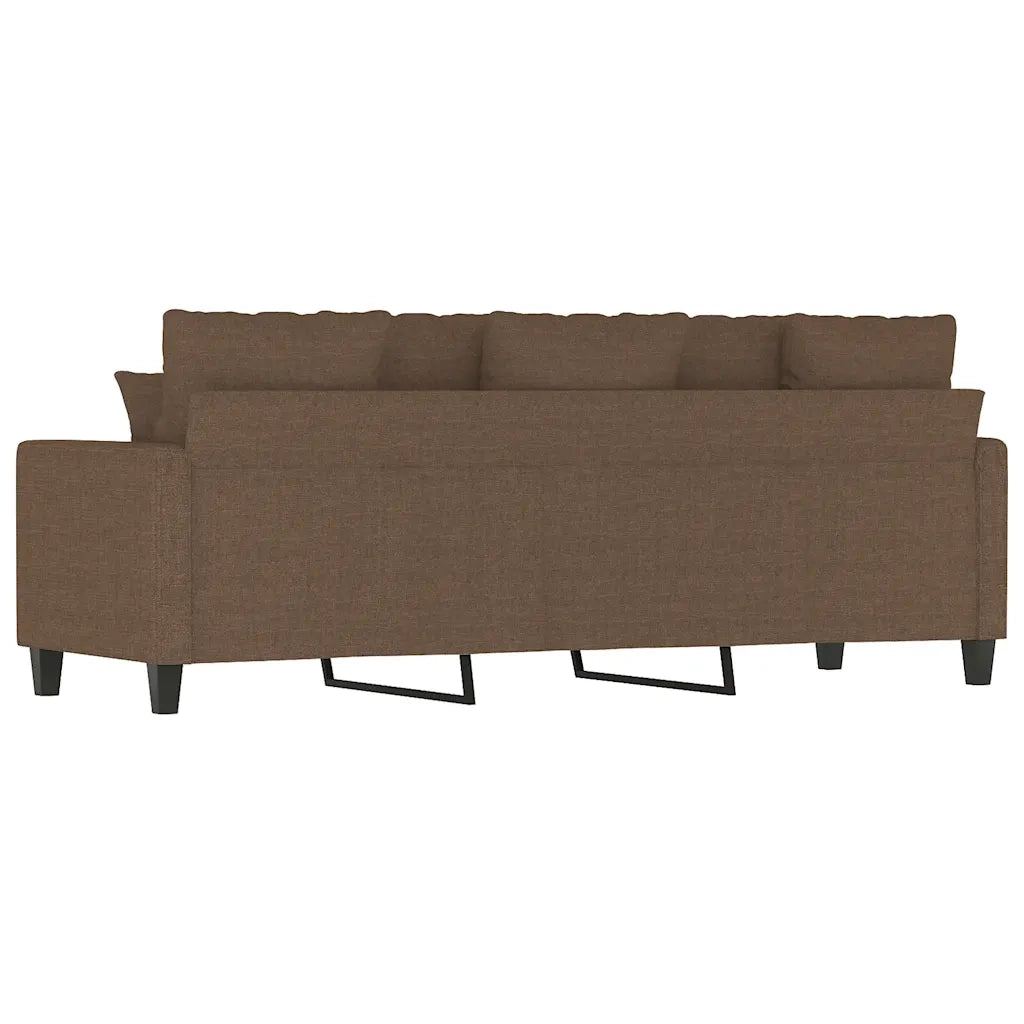 Divano a 3 Posti-Sofa 3 Posti Marrone 180 cm in Tessuto 896690