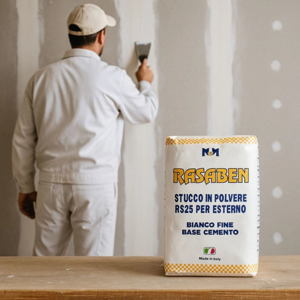 Durifiller stucco francese in polvere per esterni di alta qualità *** formato 1 kg, confezione 1
