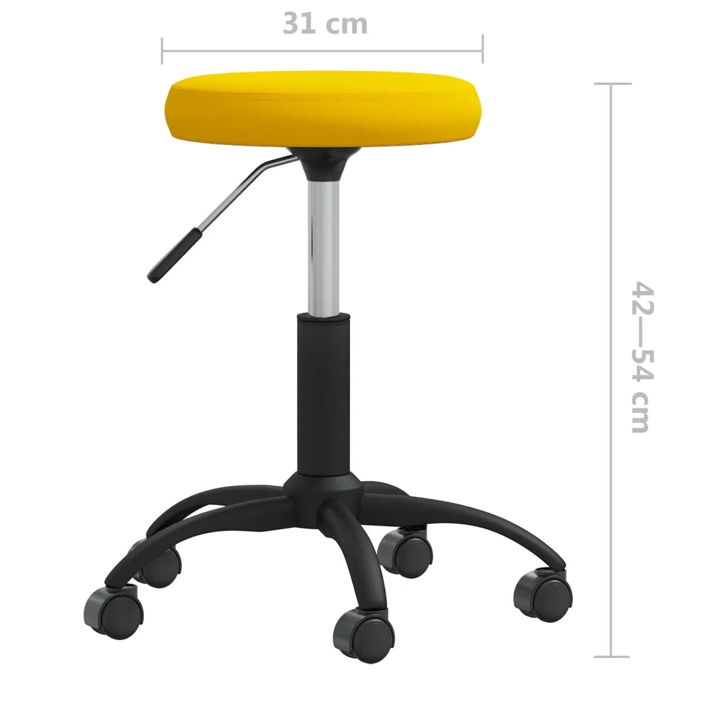 Sedia da Pranzo Giallo Senape in Velluto 3085734